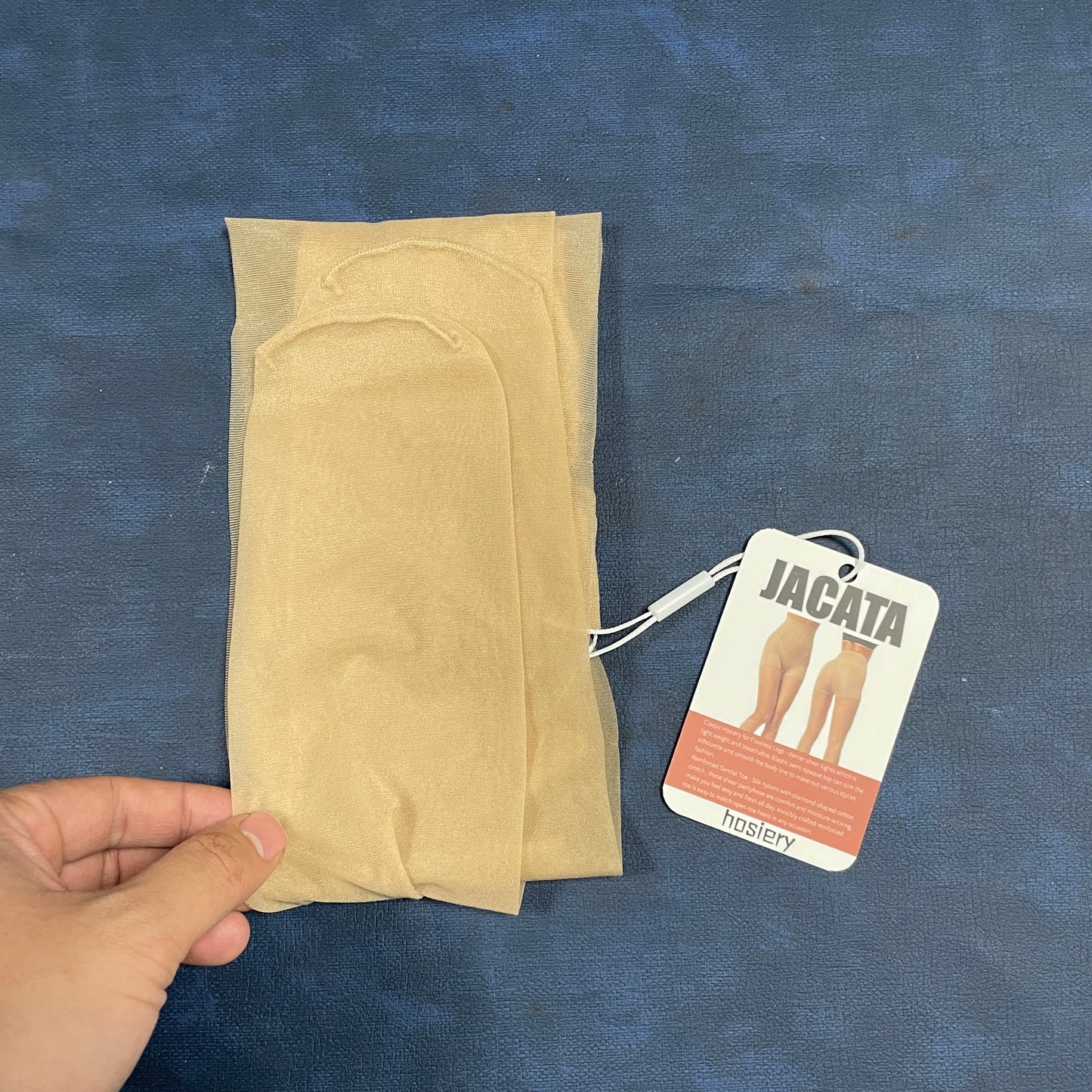 JACATA Hosiery Beige and transparent color