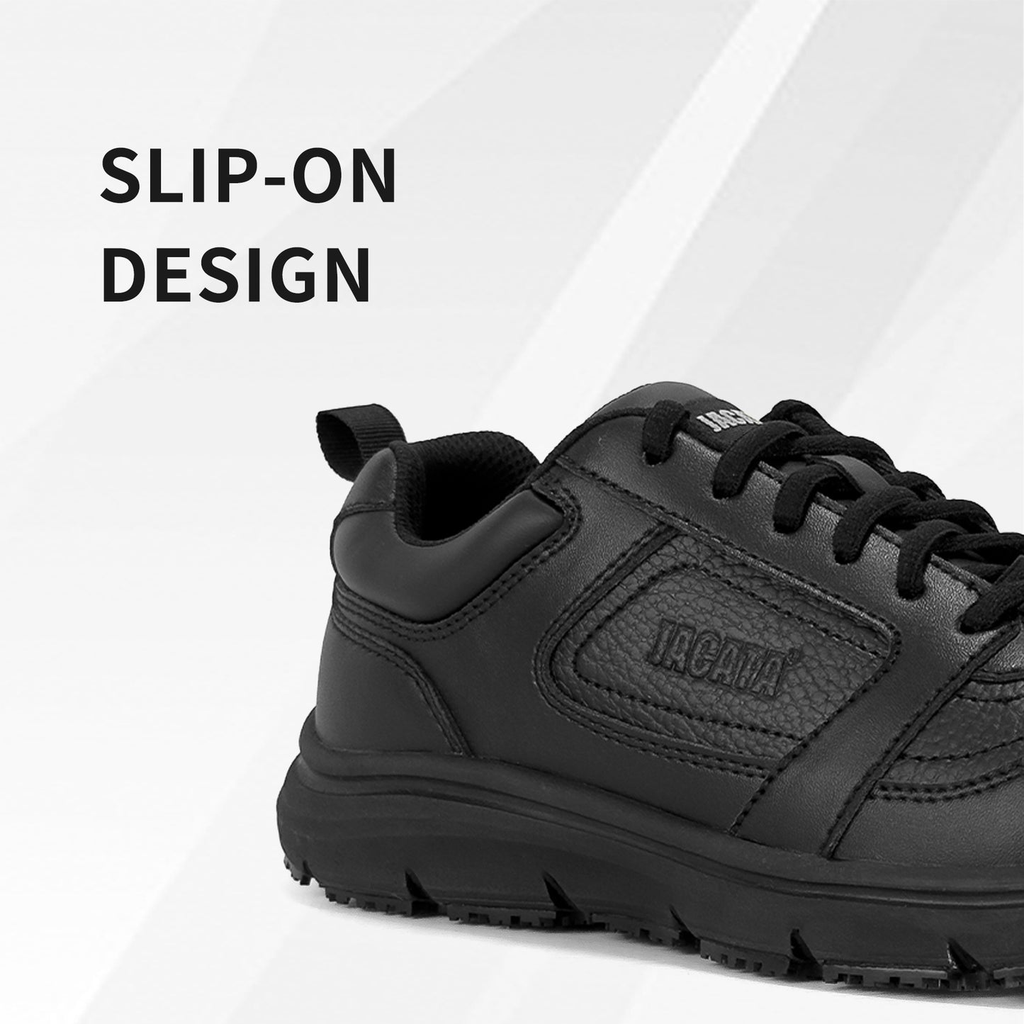 Men's Non Slip Black Work Shoes 23023