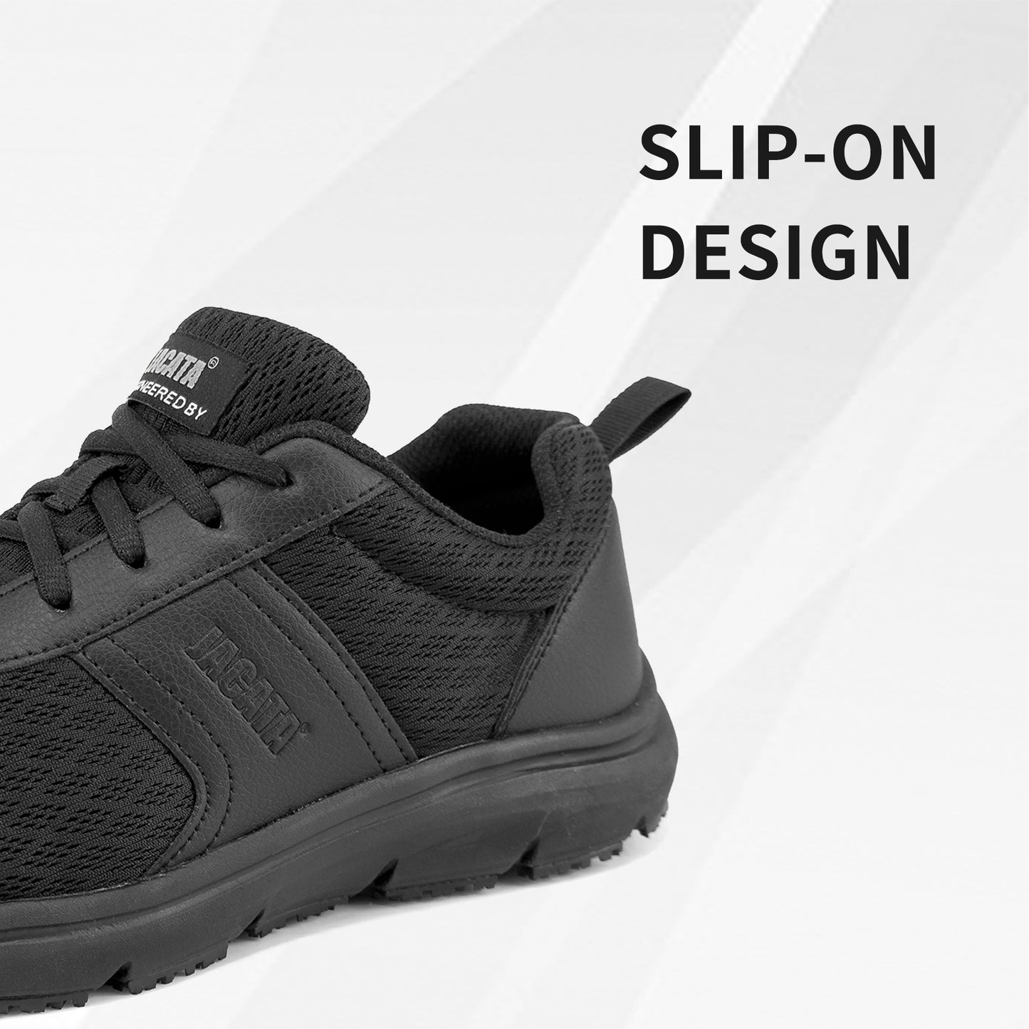 Men's Non Slip Black Work Shoes 23022