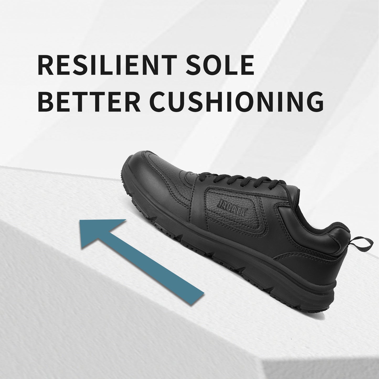 Men's Non Slip Black Work Shoes 23023