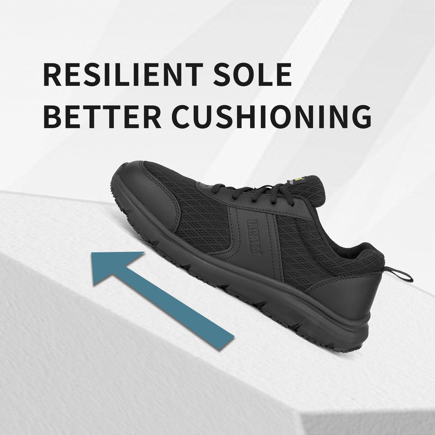 Men's Non Slip Black Work Shoes 23022