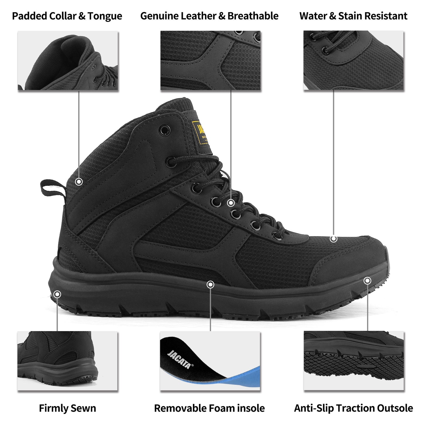 Non Slip Work Shoes for Men Food Service Mens