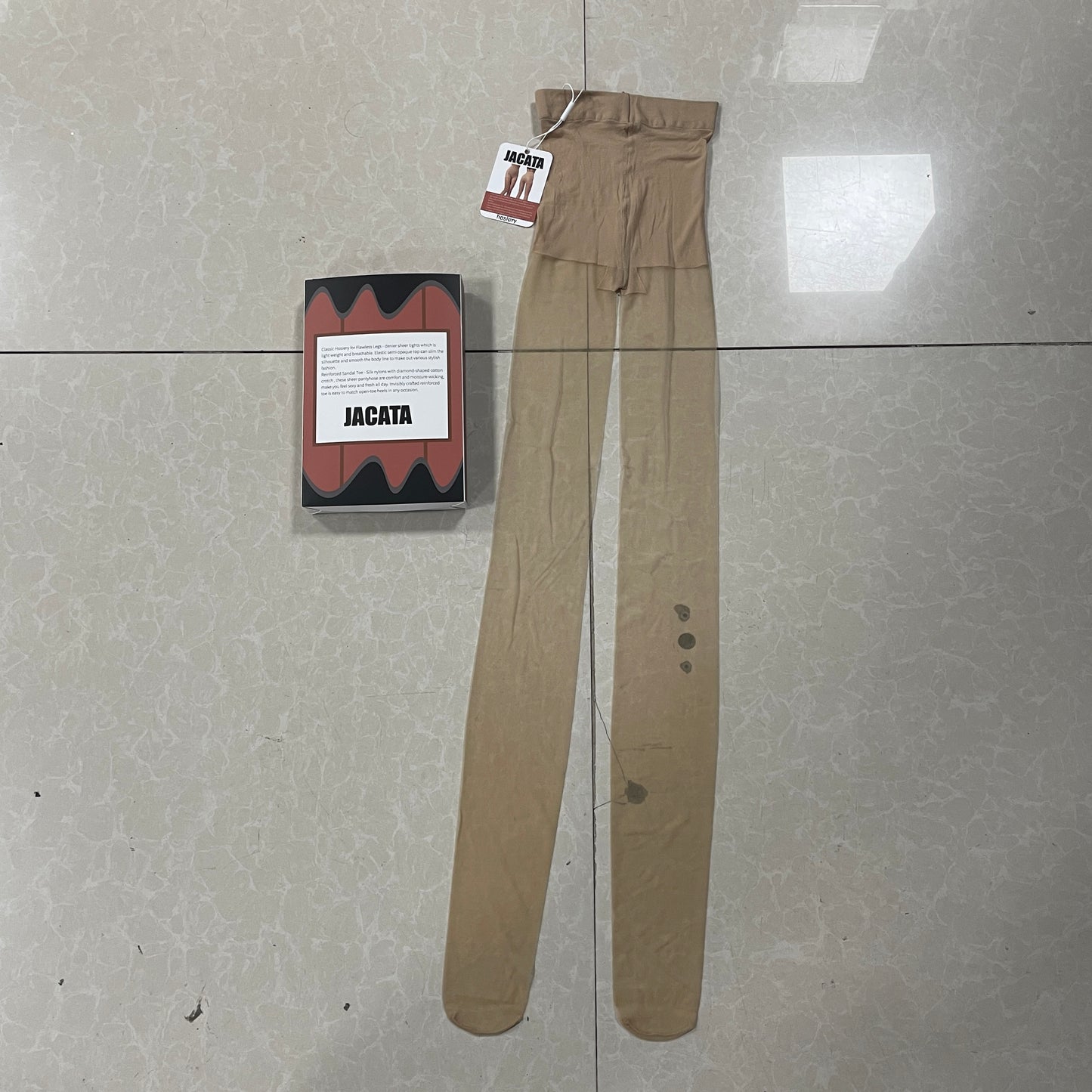 JACATA Hosiery Beige and transparent color