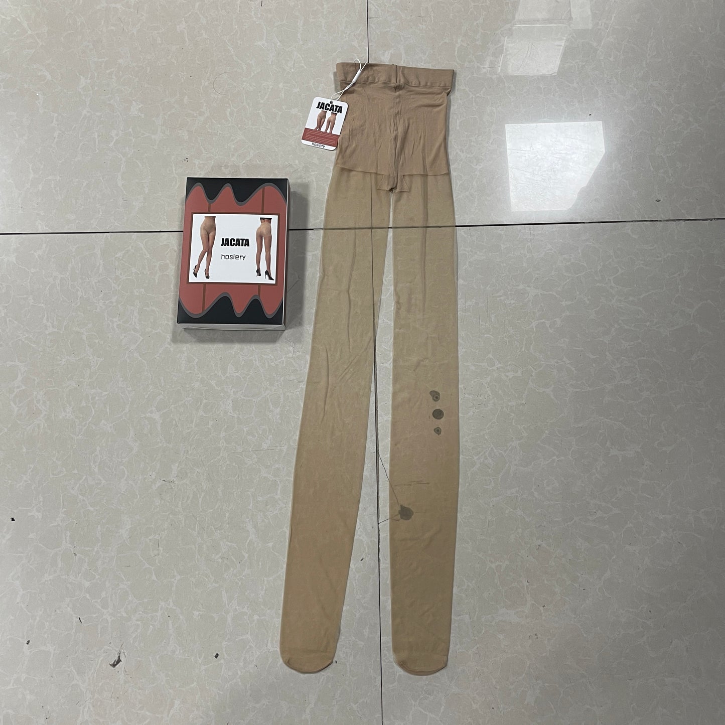 JACATA Hosiery Beige and transparent color