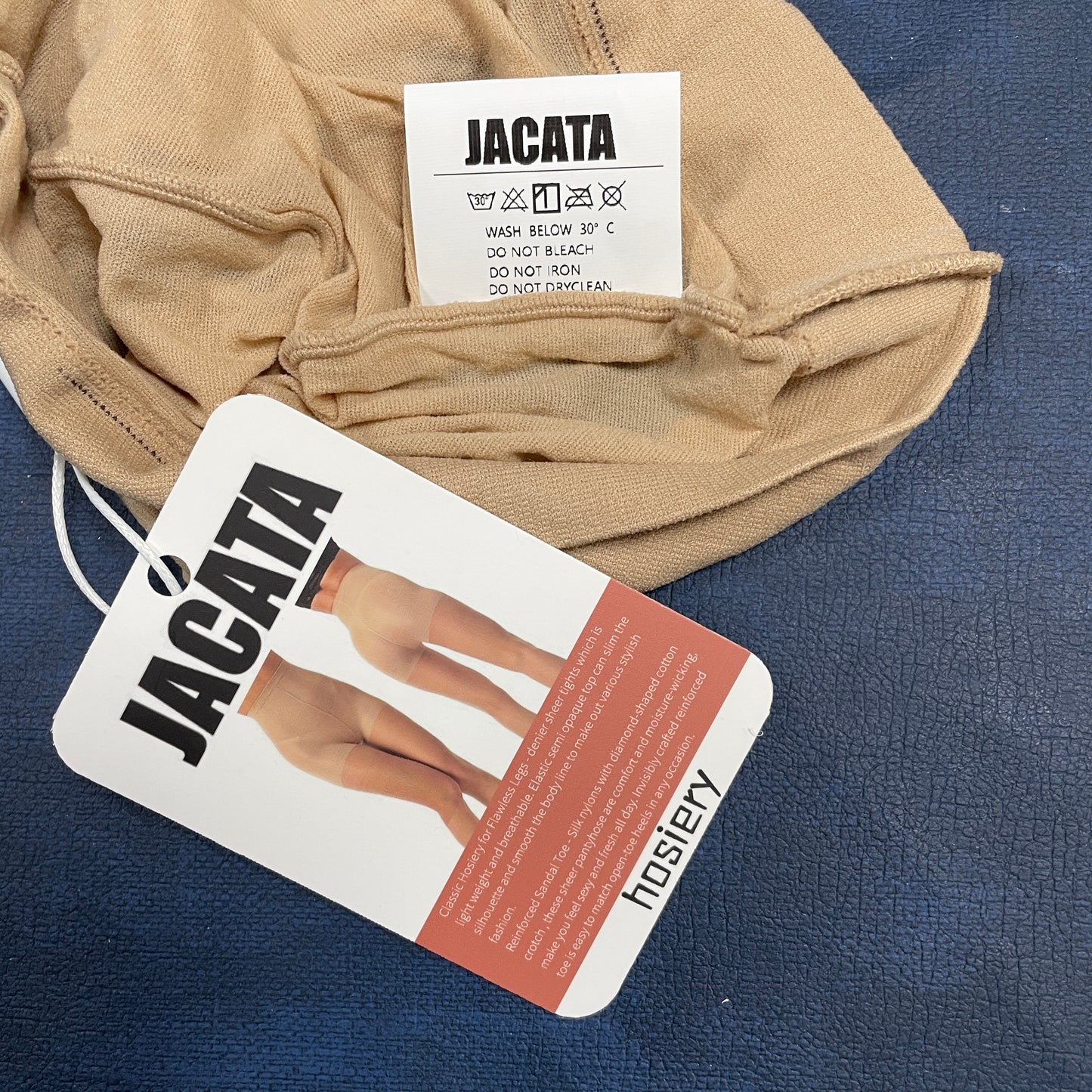 JACATA Hosiery Beige and transparent color