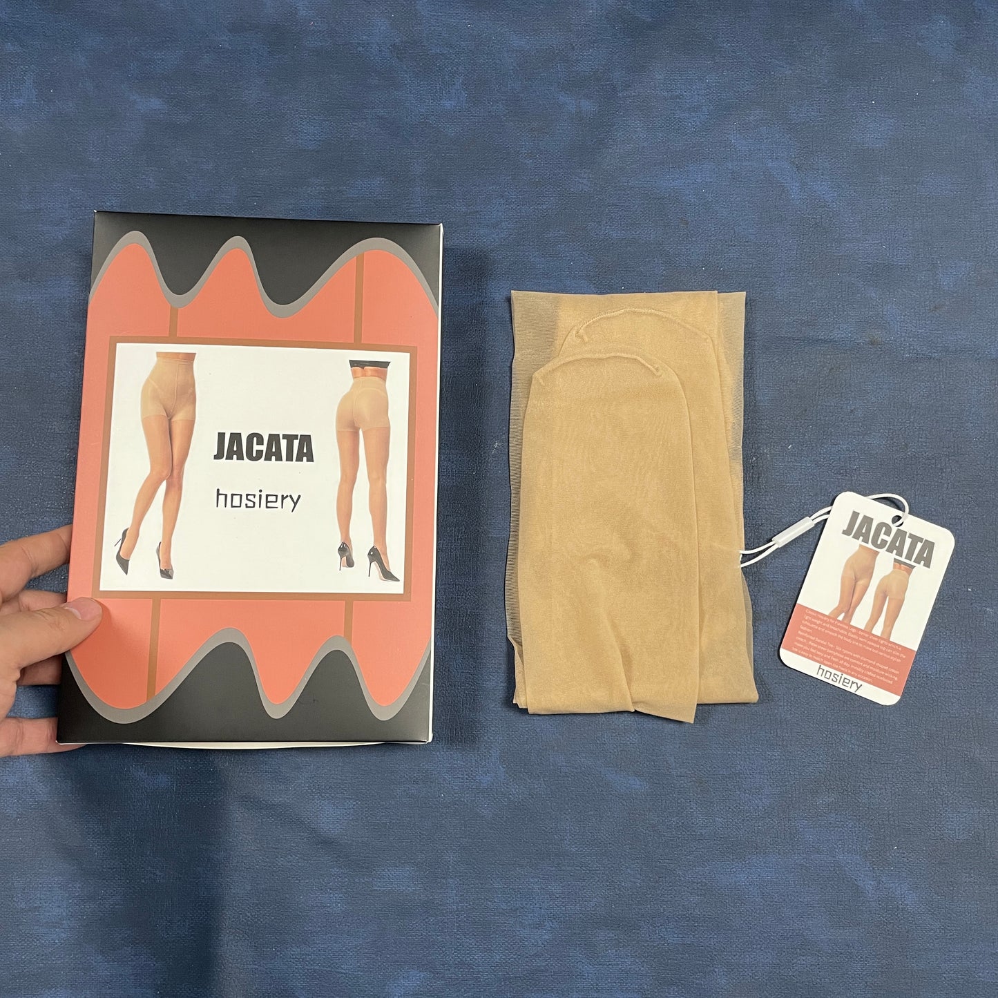 JACATA Hosiery Beige and transparent color
