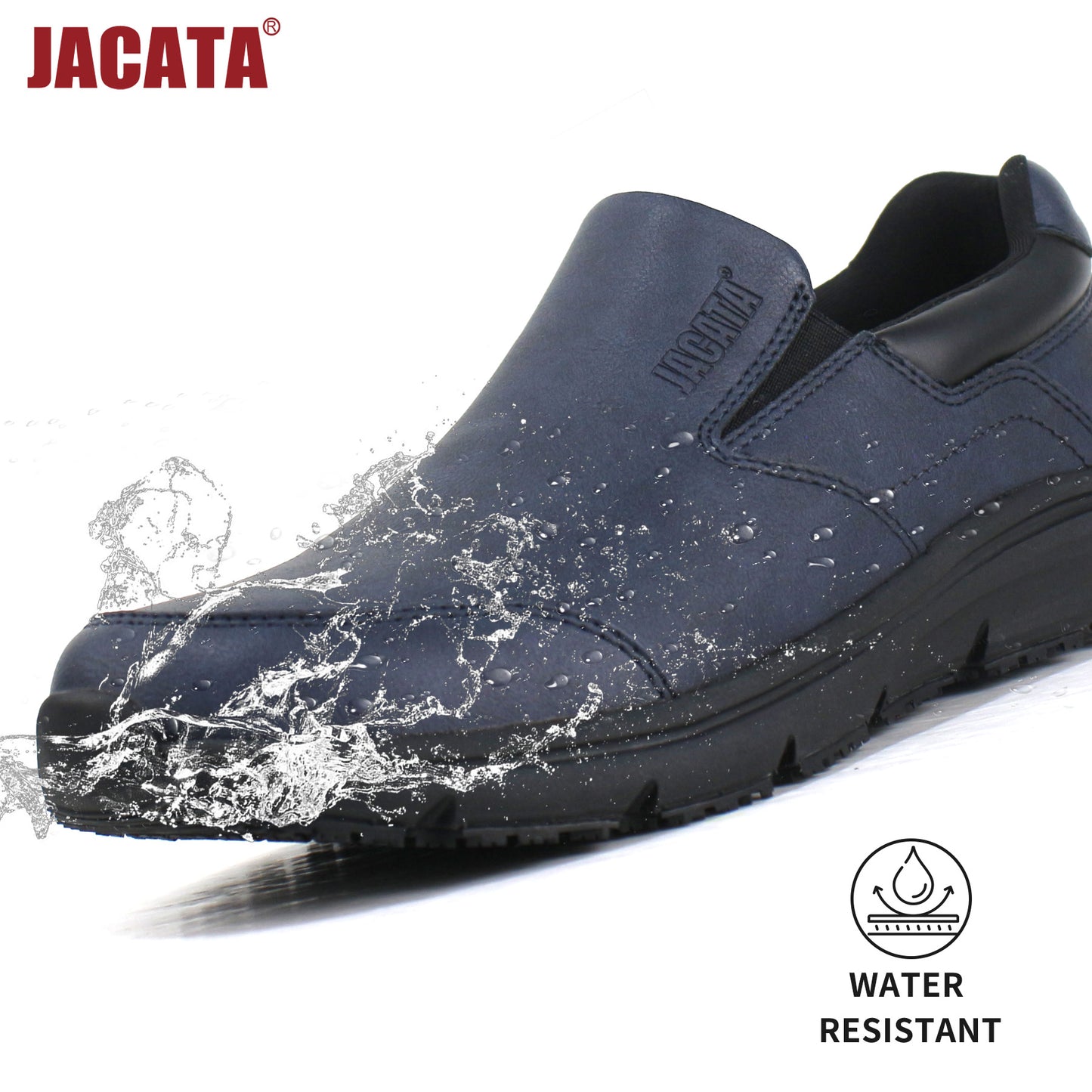 Non Slip Black Work Shoes for Men