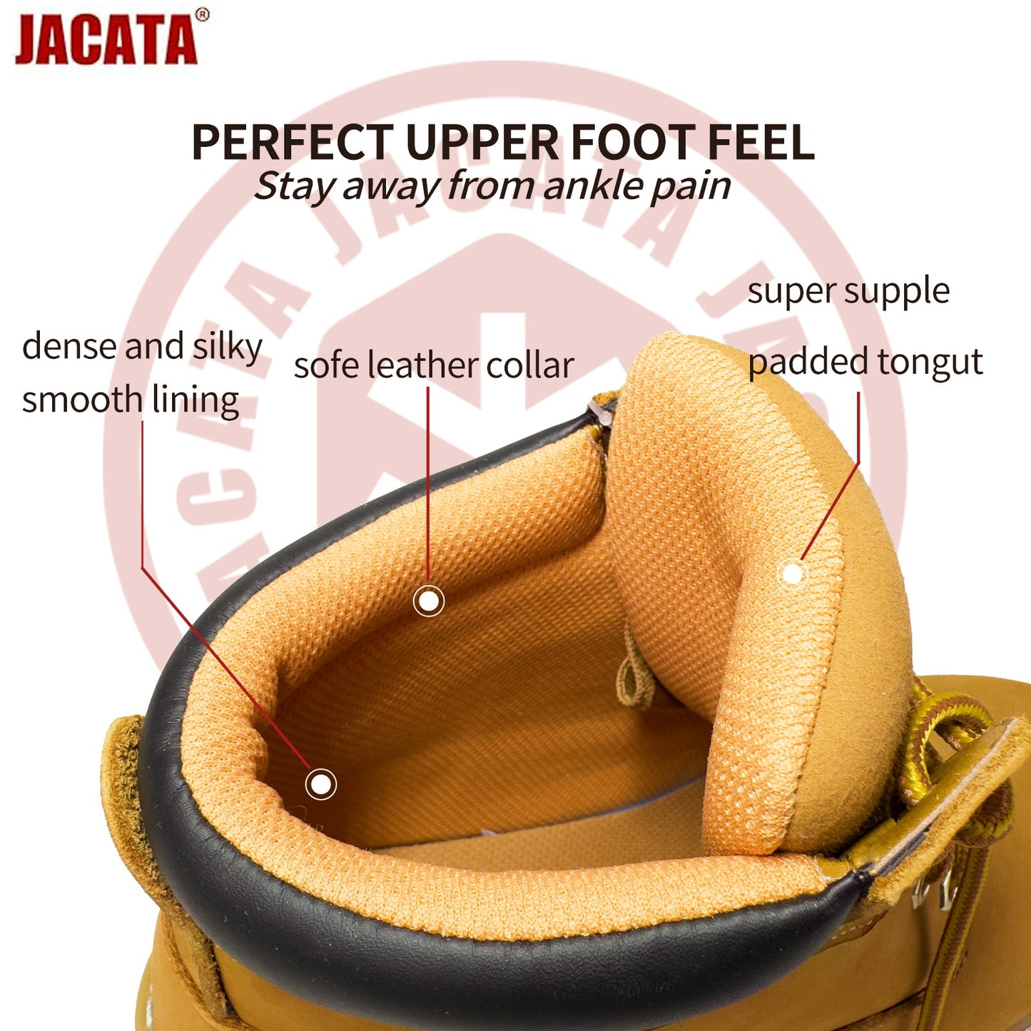 Men's Water Resistant Leather Work Boot Wheat